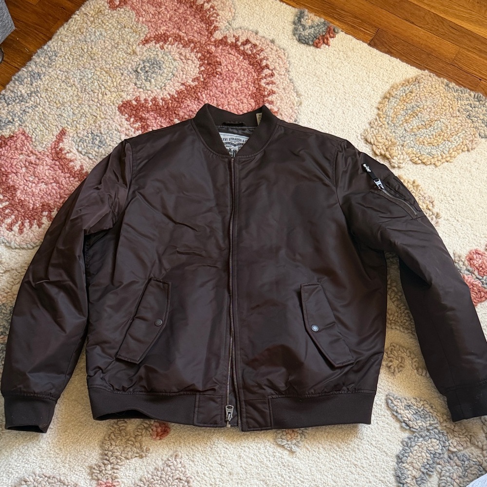 Levi's Dark Brown Men's Bomber Jacket